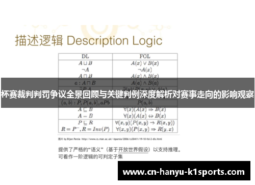 杯赛裁判判罚争议全景回顾与关键判例深度解析对赛事走向的影响观察